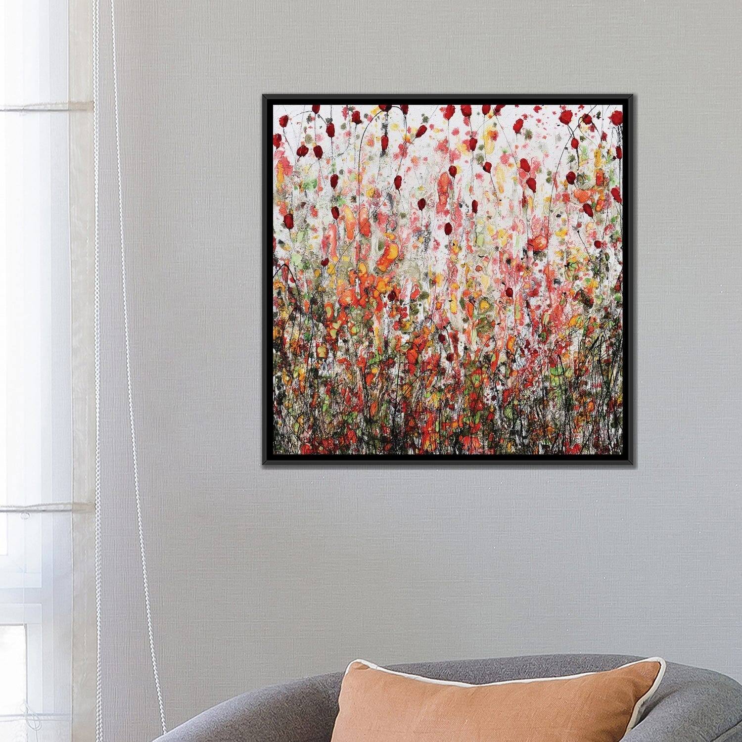 iCanvas "Push The Little Daisies...And Find Poppies" by Donatella